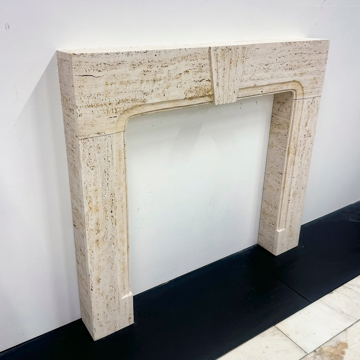 Travertine Marble Fireplace Surround | The Architectural Forum