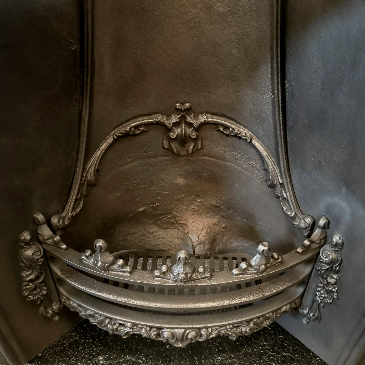 Antique Ornate Victorian Cast Iron Insert | The Architectural Forum