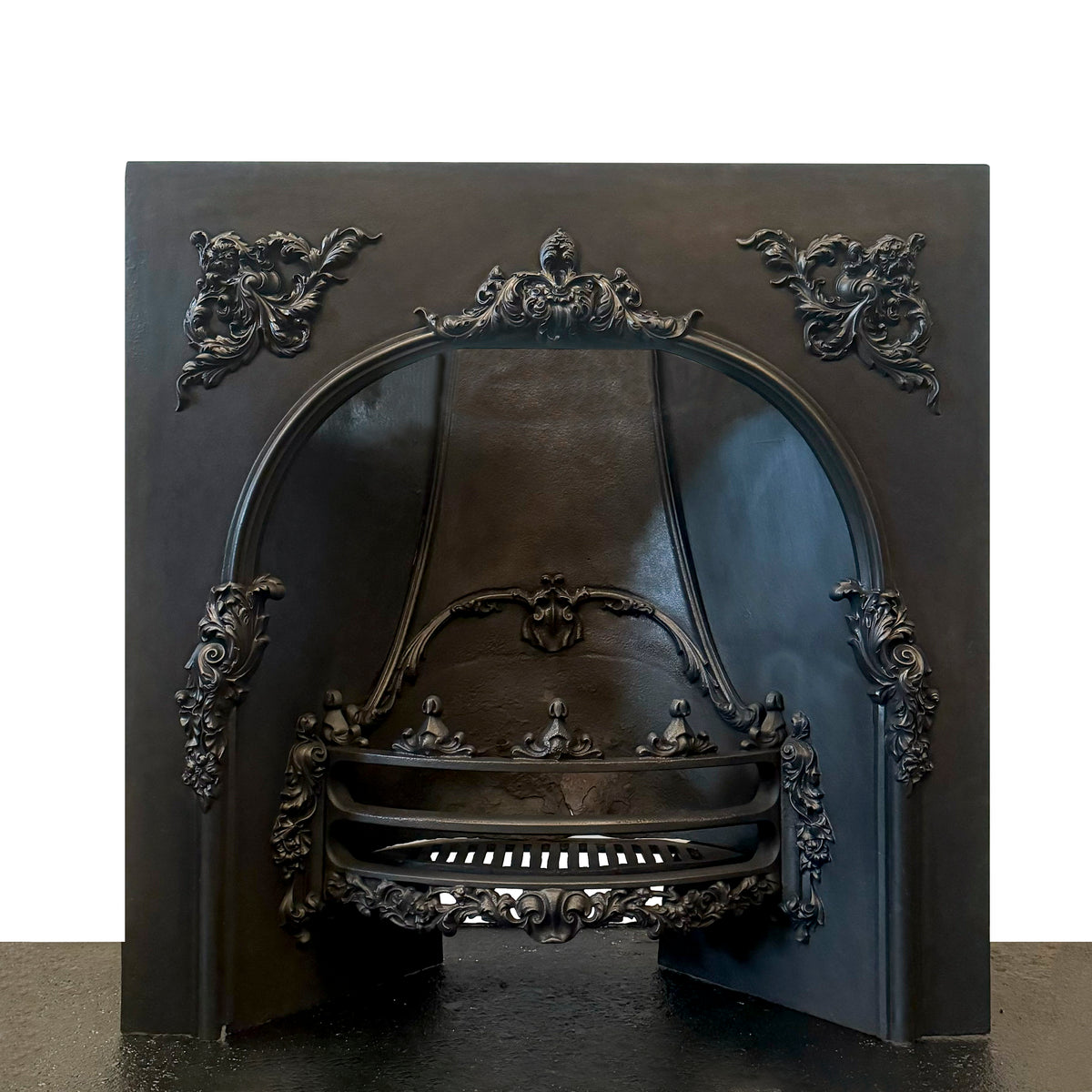 Antique Ornate Victorian Cast Iron Insert | The Architectural Forum