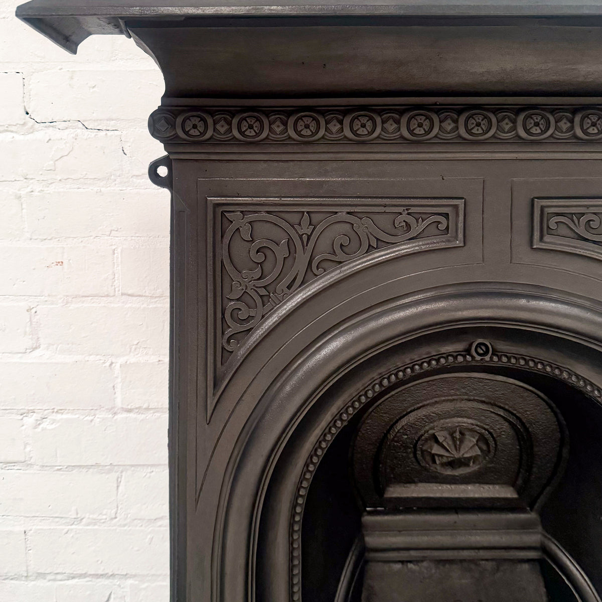 Reclaimed Victorian Cast Iron Arched Combination Fireplace | The Architectural Forum