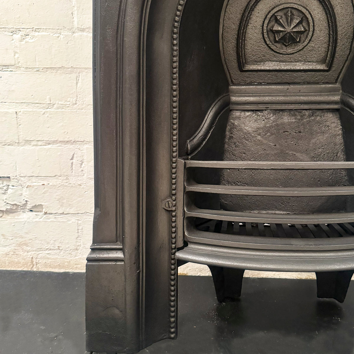 Reclaimed Victorian Cast Iron Arched Combination Fireplace | The Architectural Forum