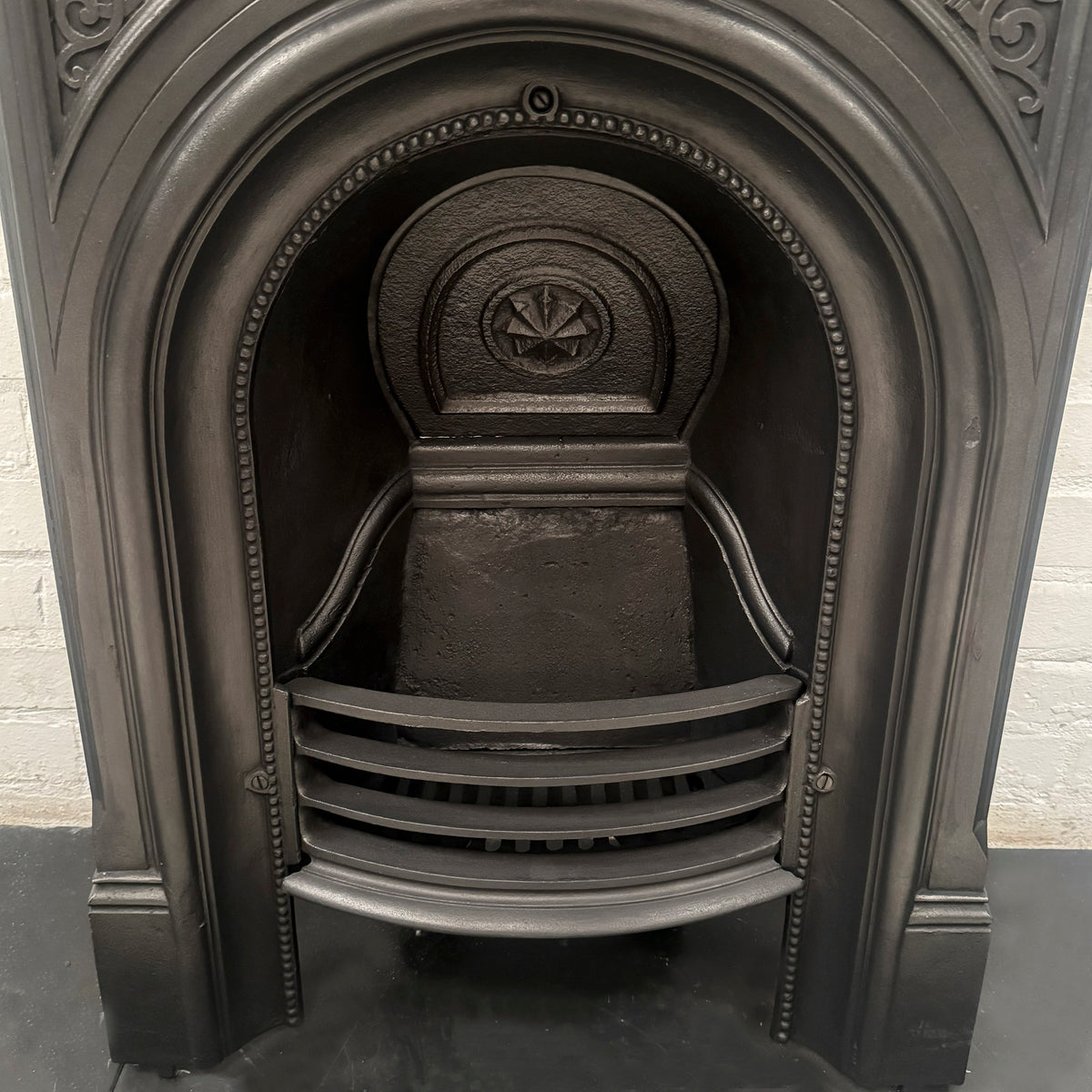 Reclaimed Victorian Cast Iron Arched Combination Fireplace | The Architectural Forum