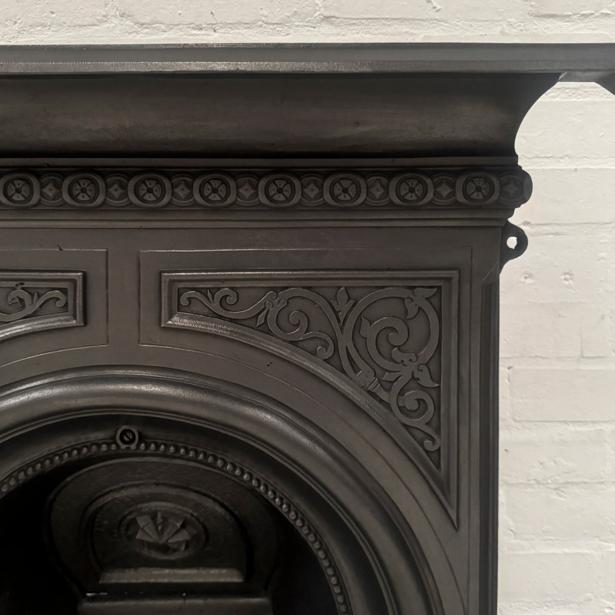 Reclaimed Victorian Cast Iron Arched Combination Fireplace | The Architectural Forum