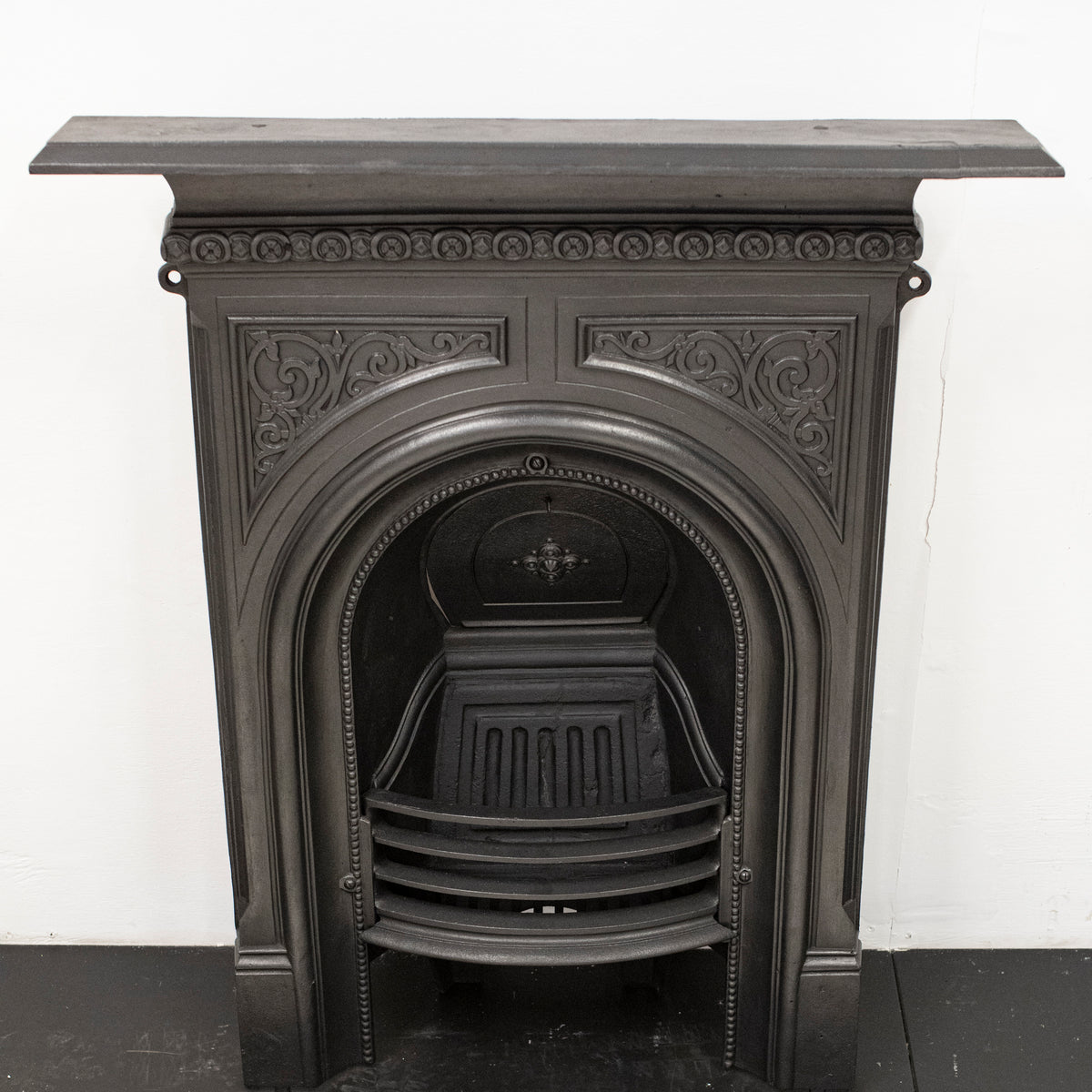 Reclaimed Victorian Cast Iron Arched Combination Fireplace | The Architectural Forum