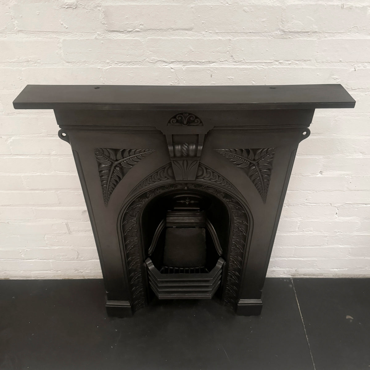 Victorian Cast Iron Arched Combination Fireplace | The Architectural Forum