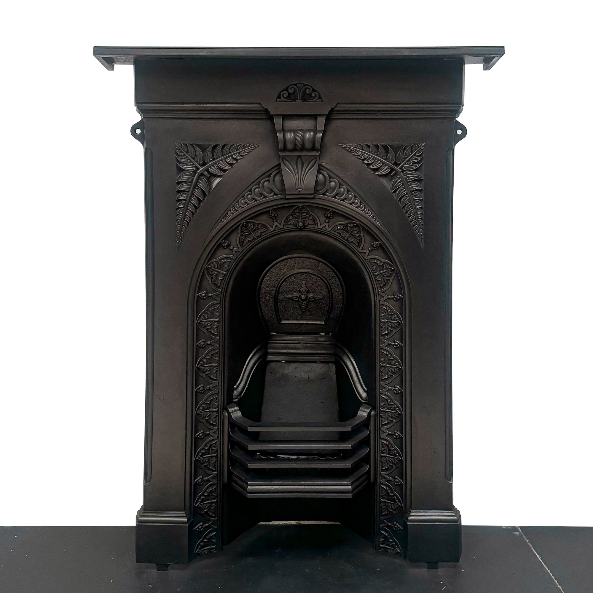 Victorian Cast Iron Arched Combination Fireplace | The Architectural Forum