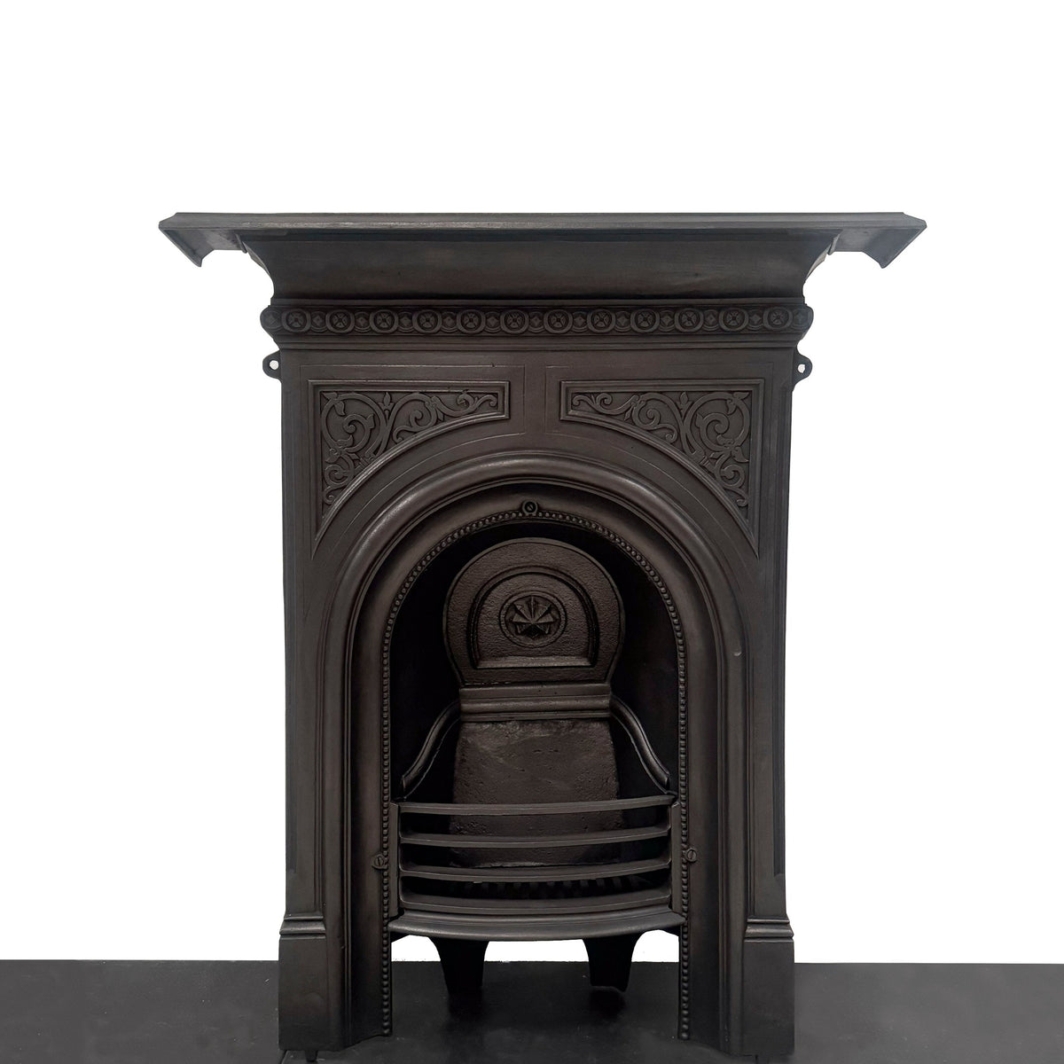 Reclaimed Victorian Cast Iron Arched Combination Fireplace | The Architectural Forum