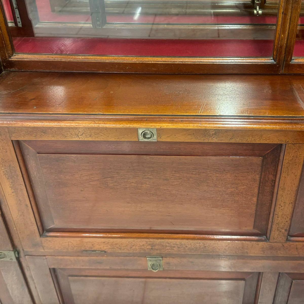 Antique Edwardian Mirrored Shop Display Cabinet