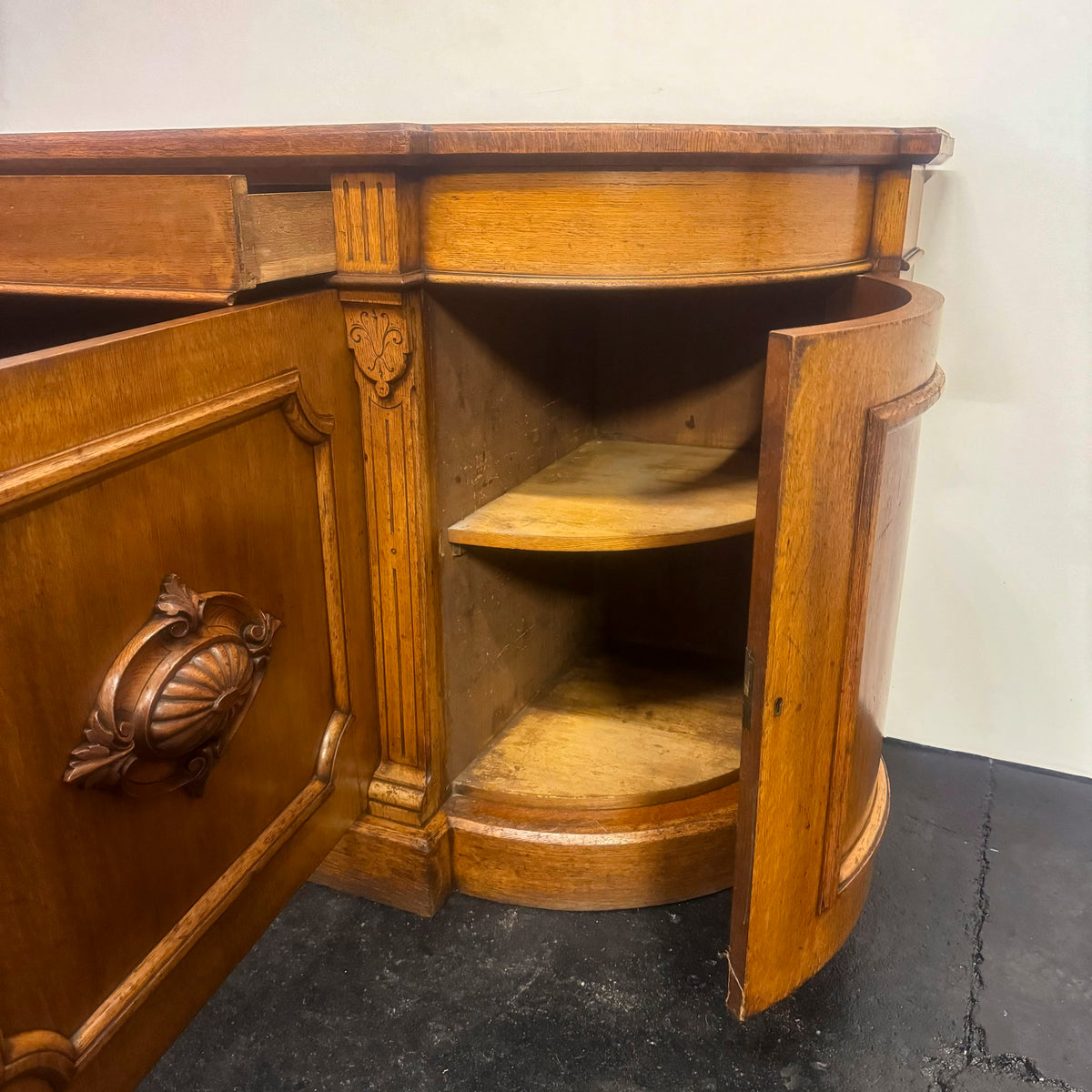 Antique Victorian Oak Wood Sideboard | The Architectural Forum