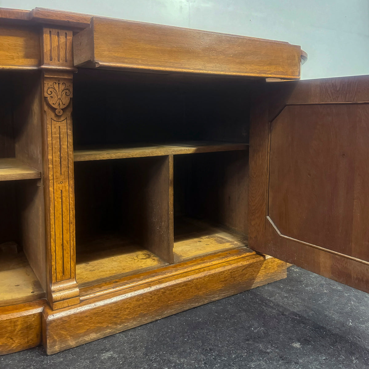 Antique Victorian Oak Wood Sideboard | The Architectural Forum