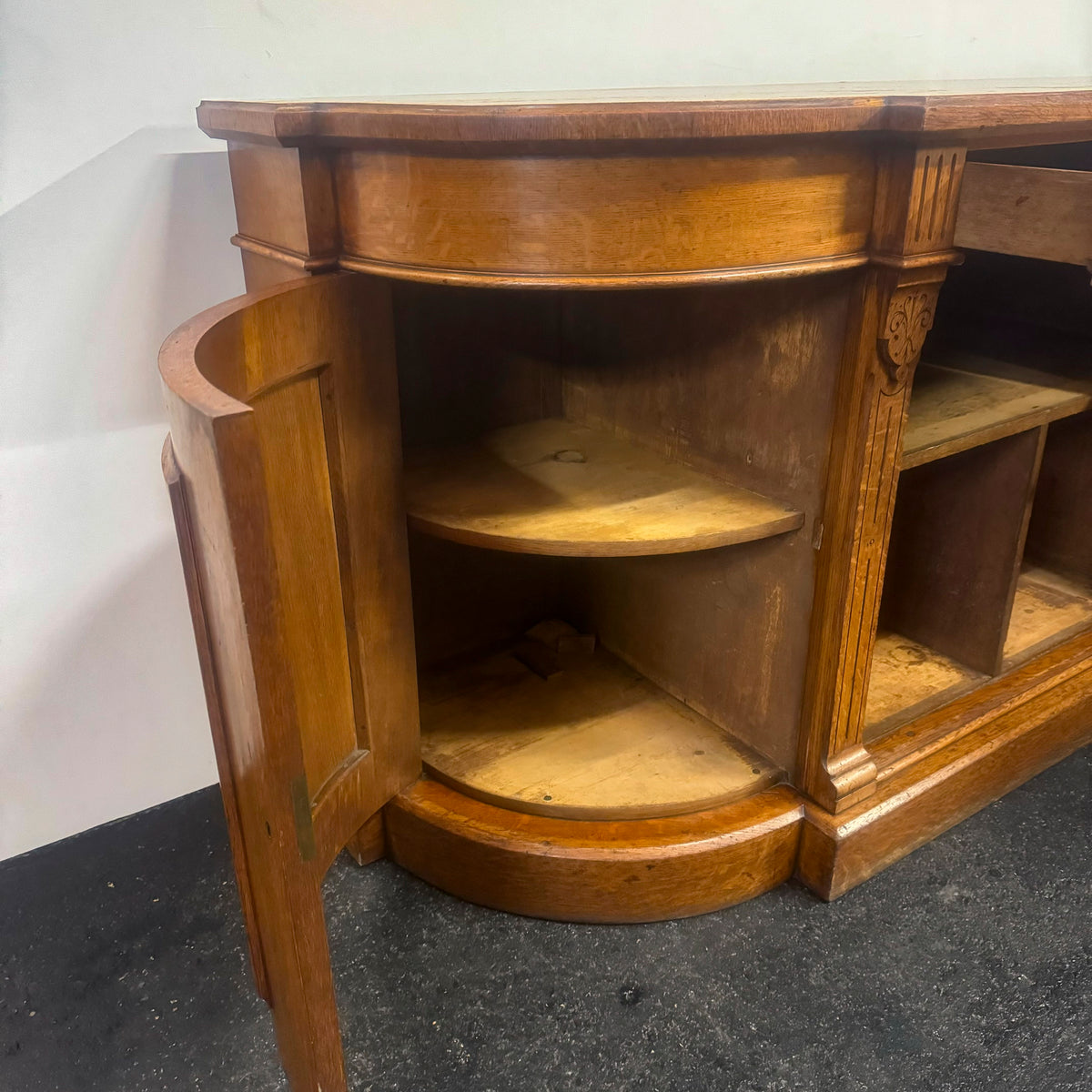 Antique Victorian Oak Wood Sideboard | The Architectural Forum