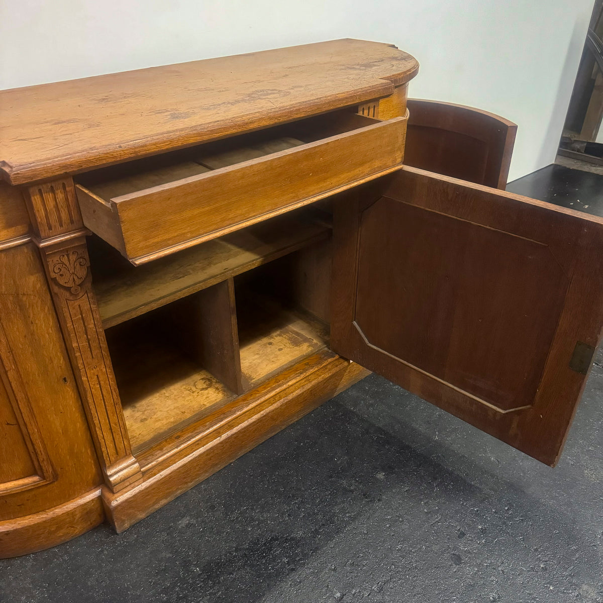 Antique Victorian Oak Wood Sideboard | The Architectural Forum