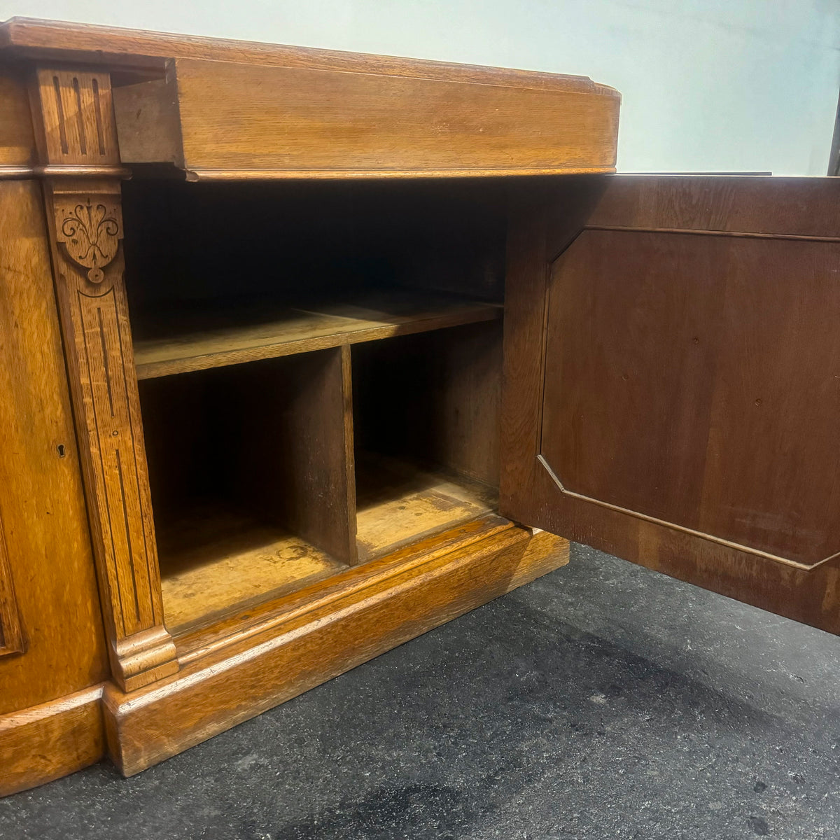 Antique Victorian Oak Wood Sideboard | The Architectural Forum