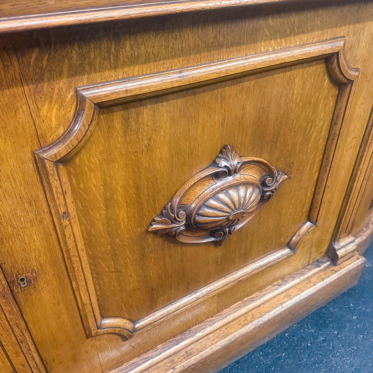 Antique Victorian Oak Wood Sideboard | The Architectural Forum