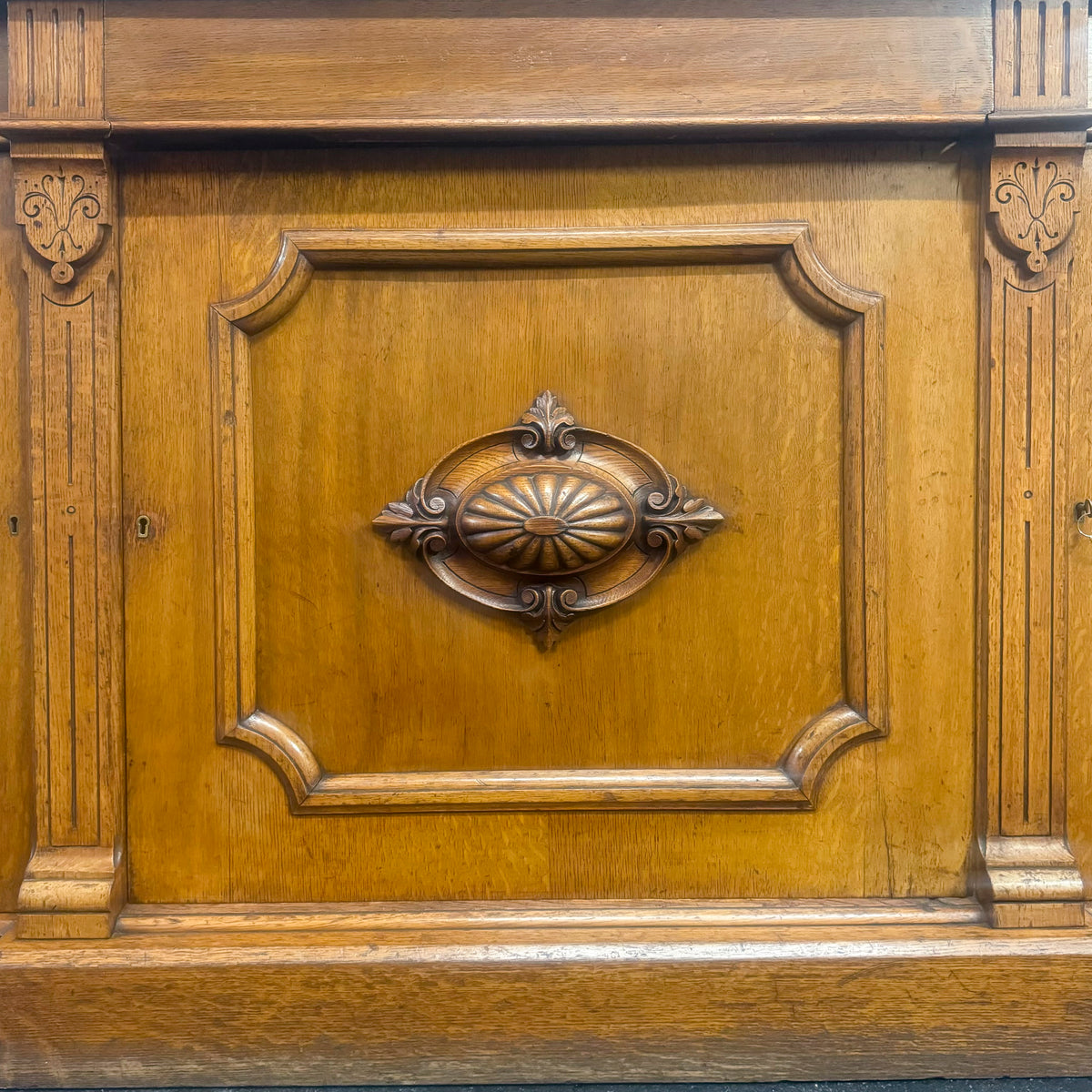 Antique Victorian Oak Wood Sideboard | The Architectural Forum