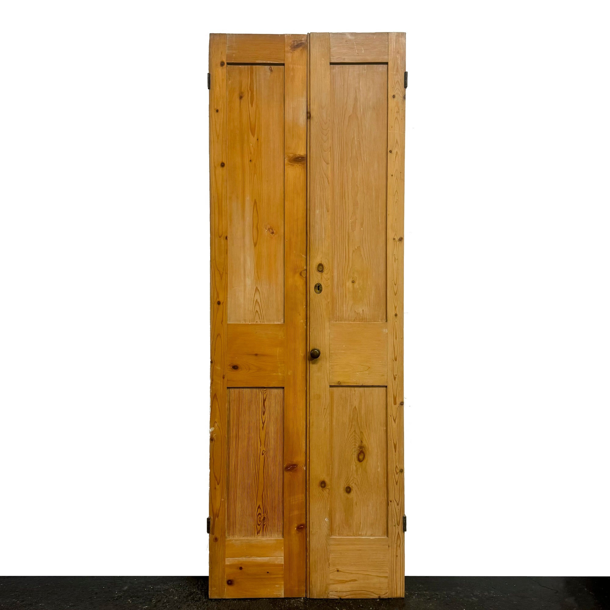 Antique Victorian Pine Cupboard Double Door - 196cm x 69cm | The Architectural Forum