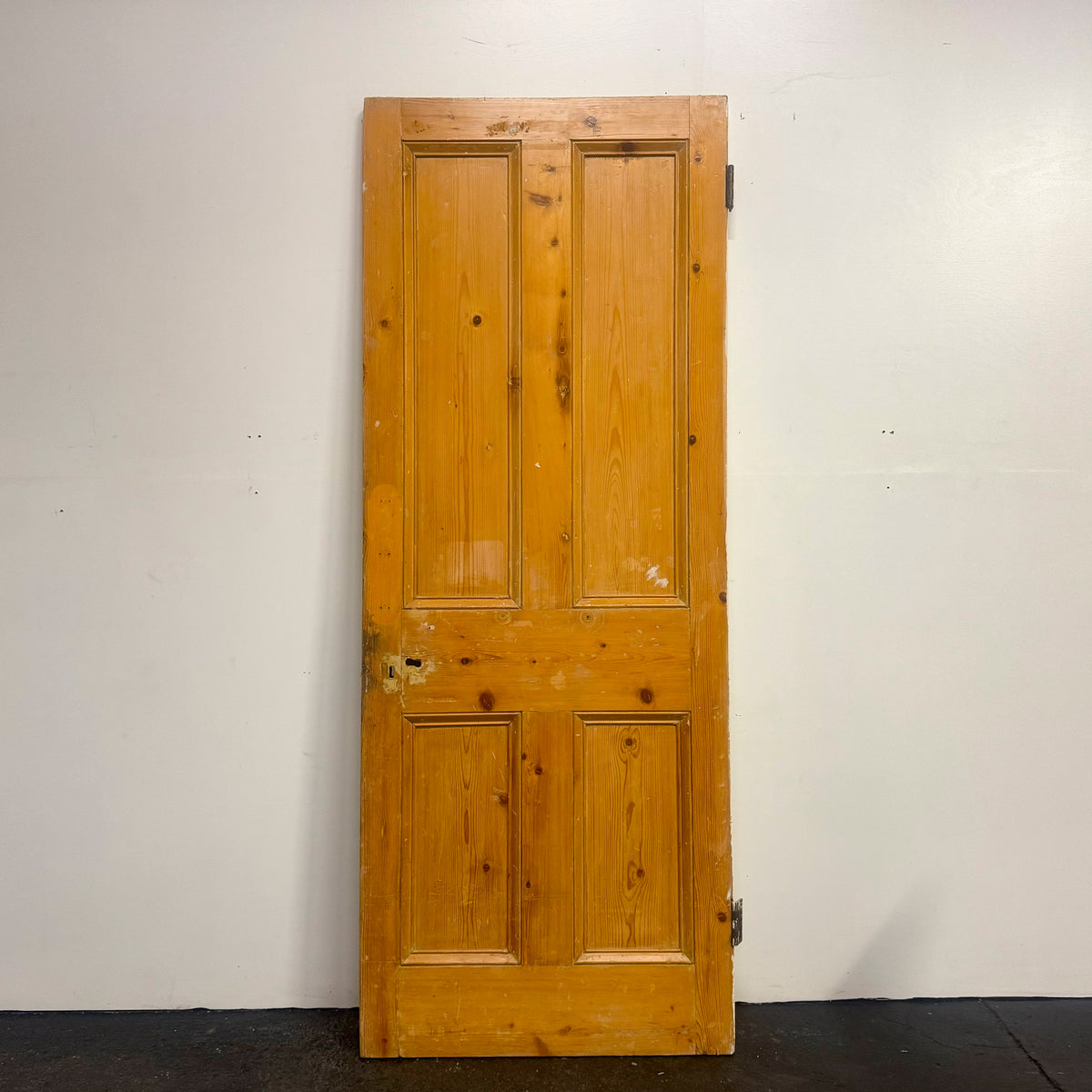 Antique Victorian Pine Door - 204.5cm X 79cm | The Architectural Forum