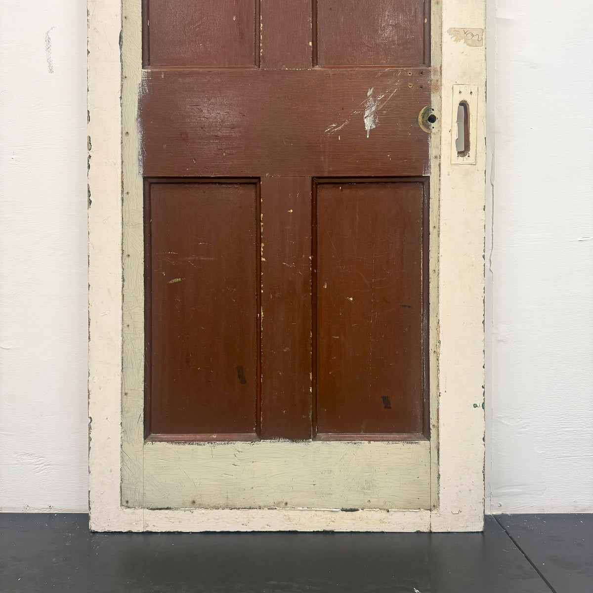 Antique Victorian Pine Door - 193cm X 76cm | The Architectural Forum