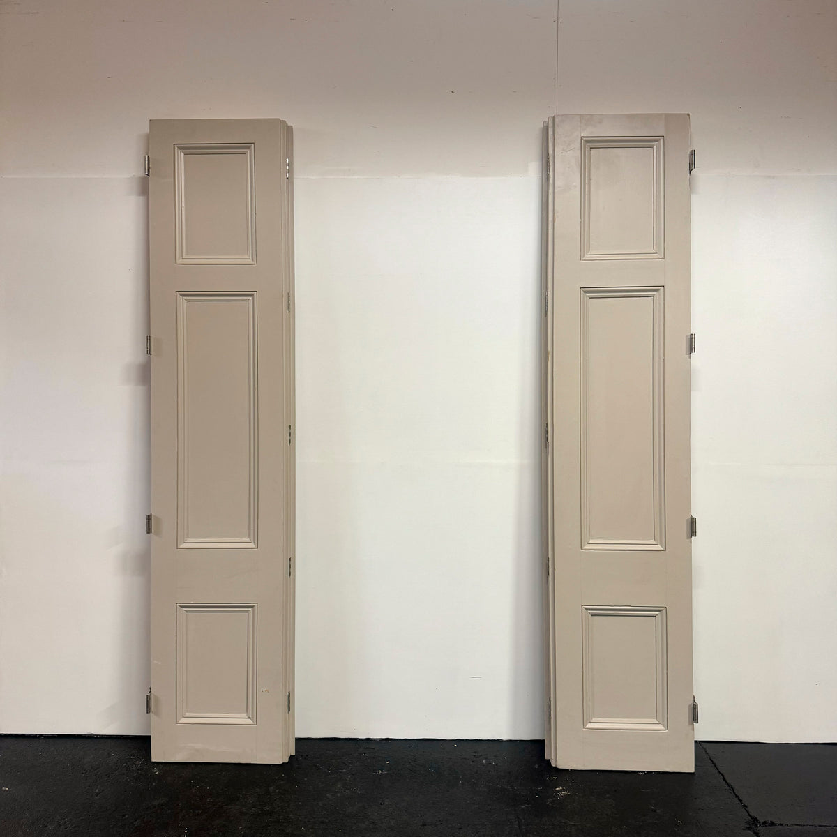 Antique Victorian Tri Fold Pine Doors - 266.5cm x 225cm | The Architectural Forum