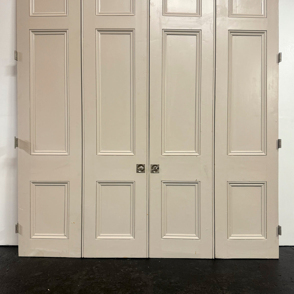 Antique Victorian Tri Fold Pine Doors - 266.5cm x 225cm | The Architectural Forum