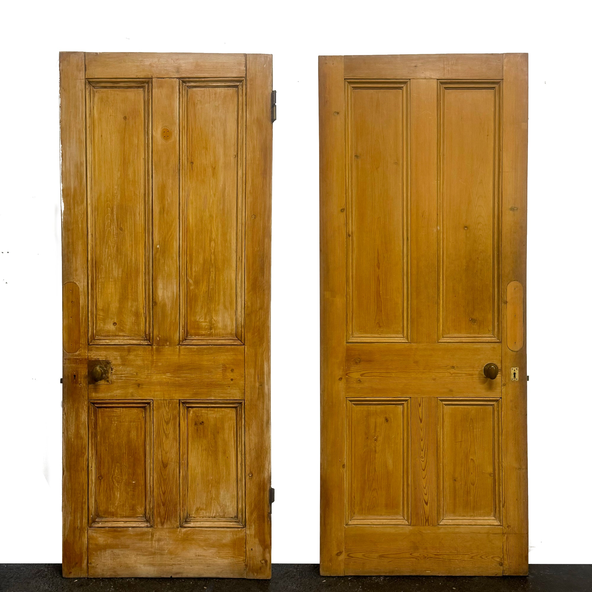 Antique Victorian Pine Door - 210cm X 85cm | The Architectural Forum