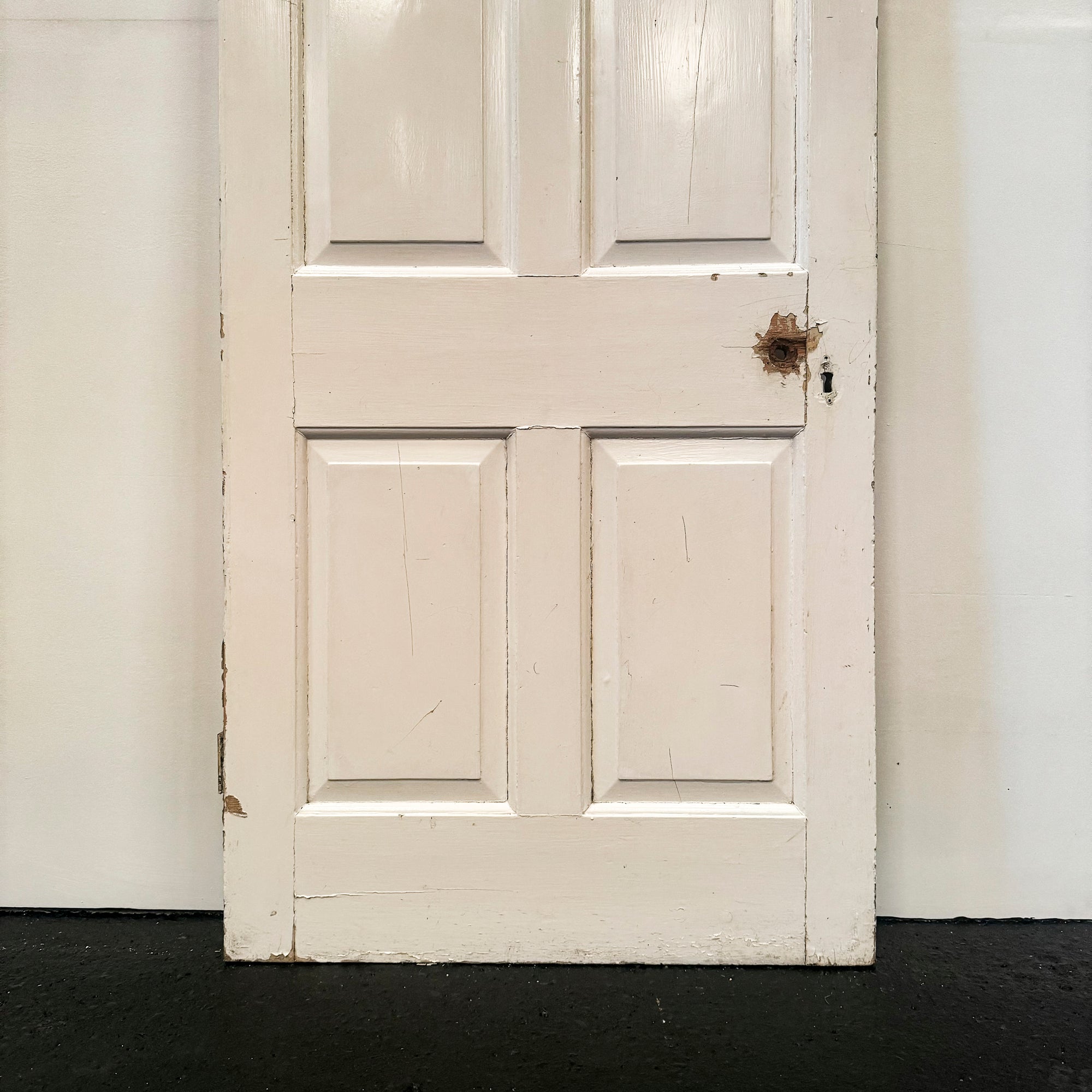 Georgian Solid Pine Panelled Door - 191cm x 83cm | The Architectural Forum