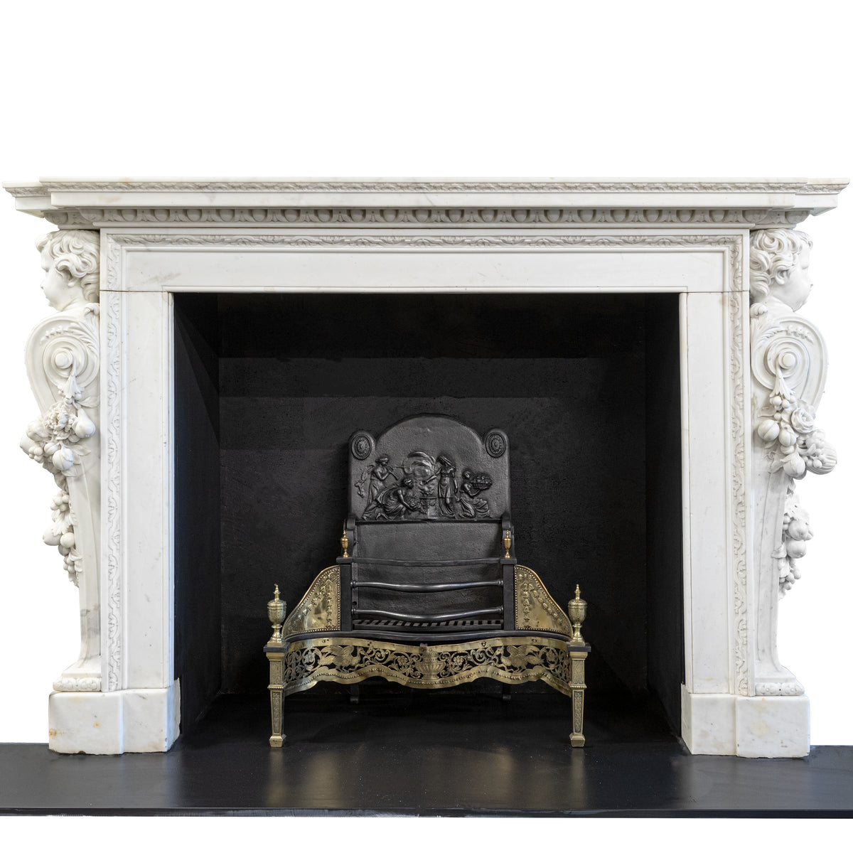 18th Century English Baroque Marble Fireplace | Appuldurcombe House | The Architectural Forum