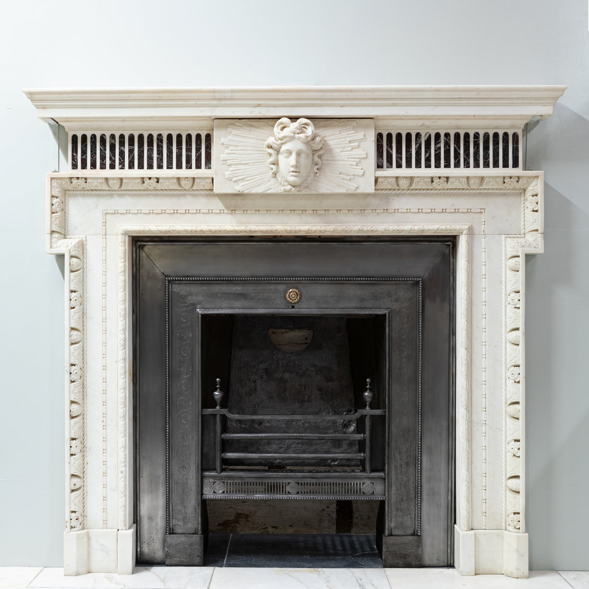 Splendid Antique Carved Marble Chimneypiece | William Kent