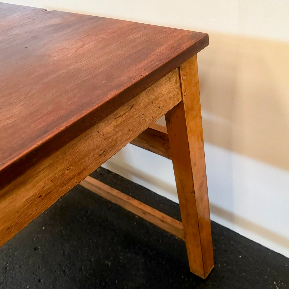 Teak/Beech Reclaimed Work Table | 5 Available | The Architectural Forum