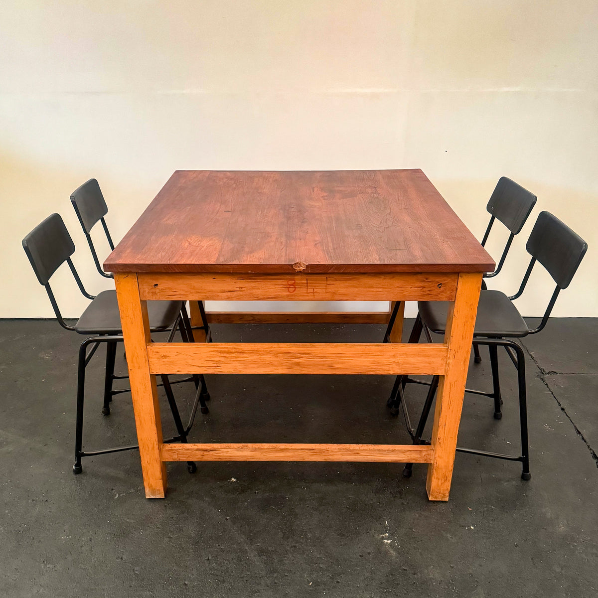 Teak/Beech Reclaimed Work Table | 5 Available | The Architectural Forum