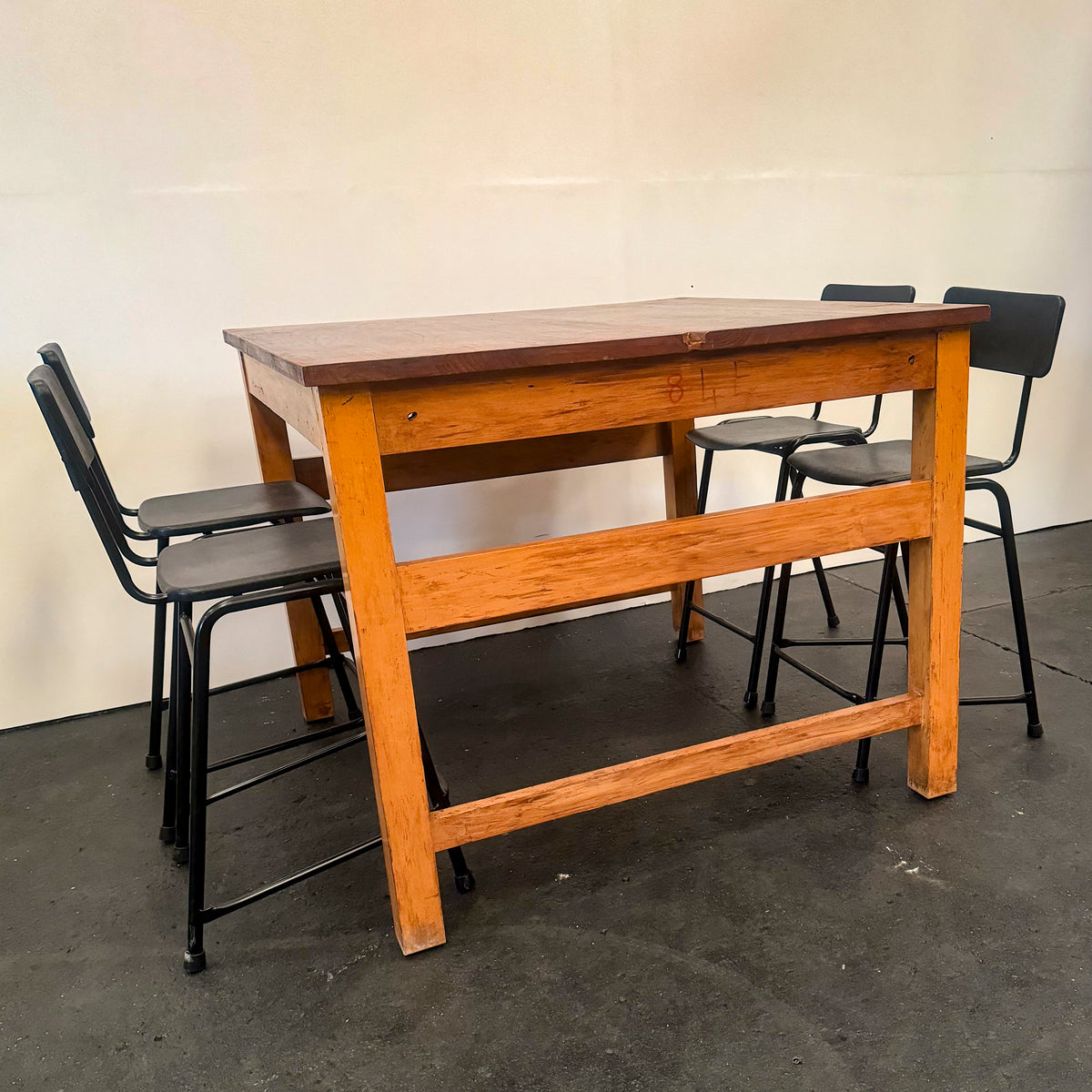 Teak/Beech Reclaimed Work Table | 5 Available | The Architectural Forum