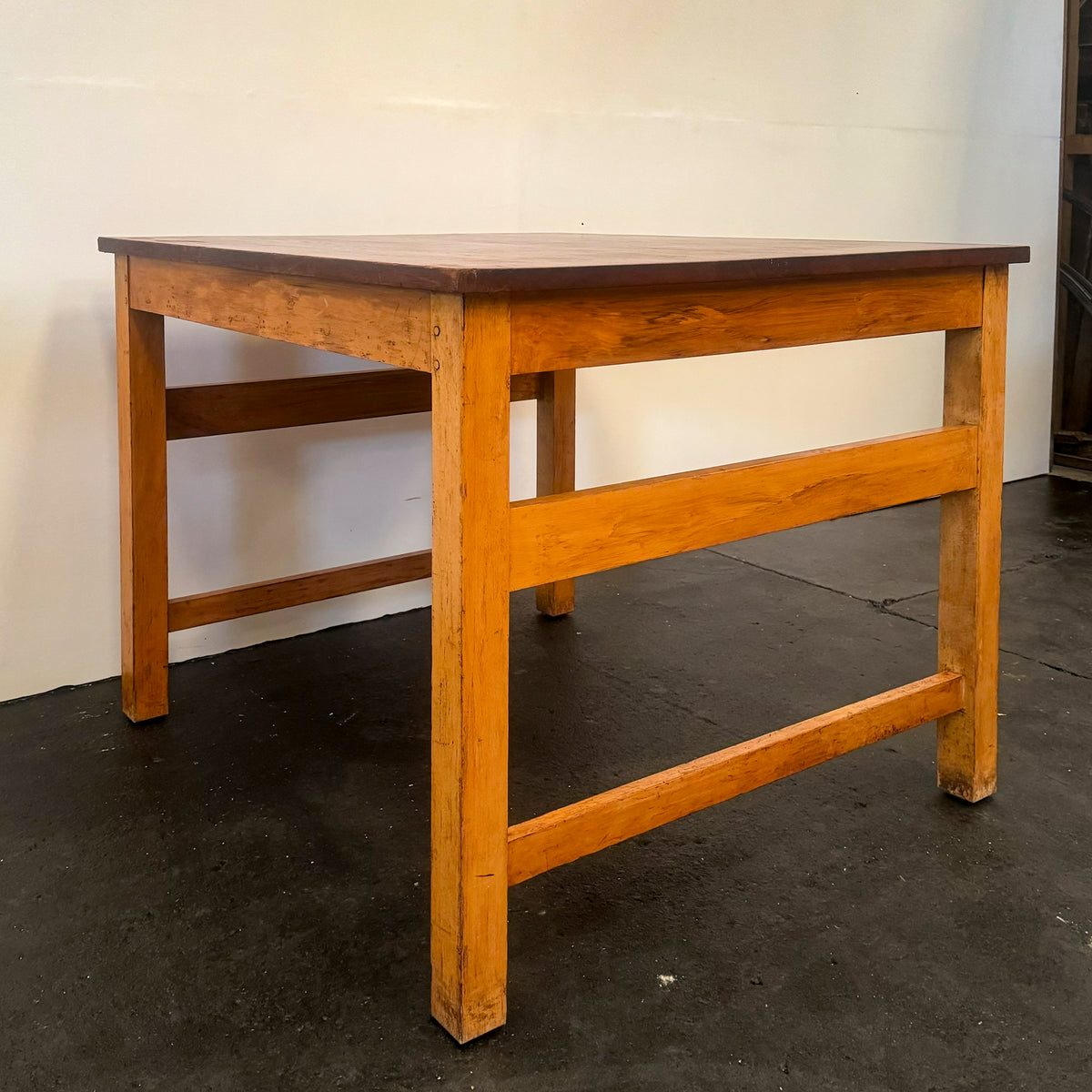 Teak/Beech Reclaimed Work Table | 5 Available | The Architectural Forum