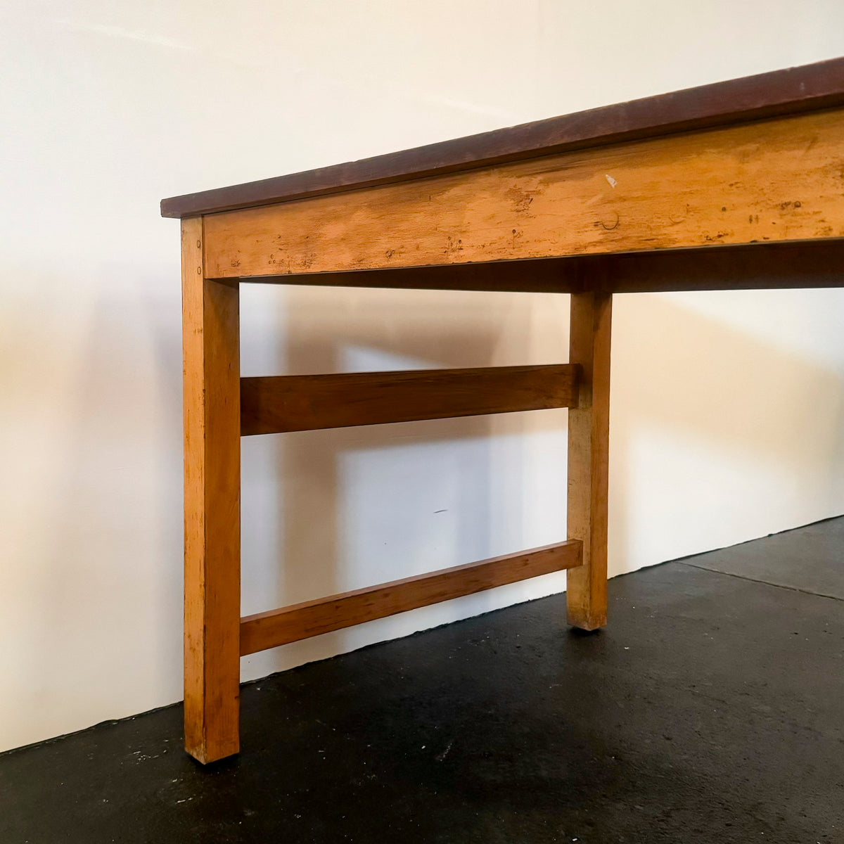 Teak/Beech Reclaimed Work Table | 5 Available | The Architectural Forum