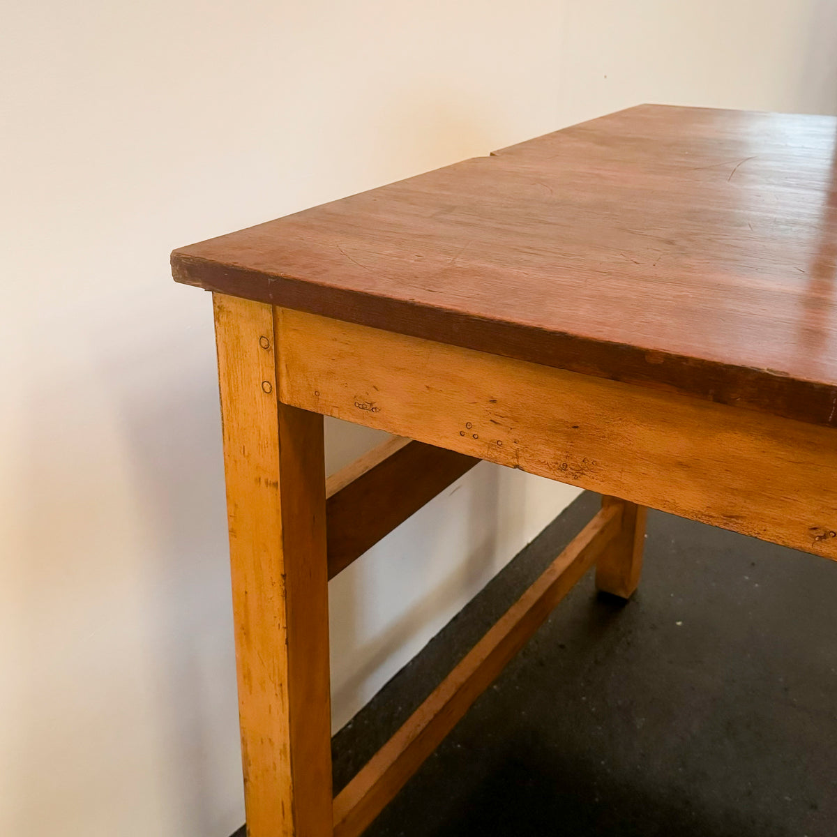 Teak/Beech Reclaimed Work Table | 5 Available | The Architectural Forum