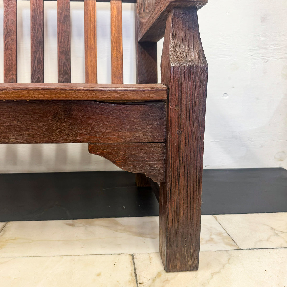 Reclaimed Teak Wooden Bench | The Architectural Forum