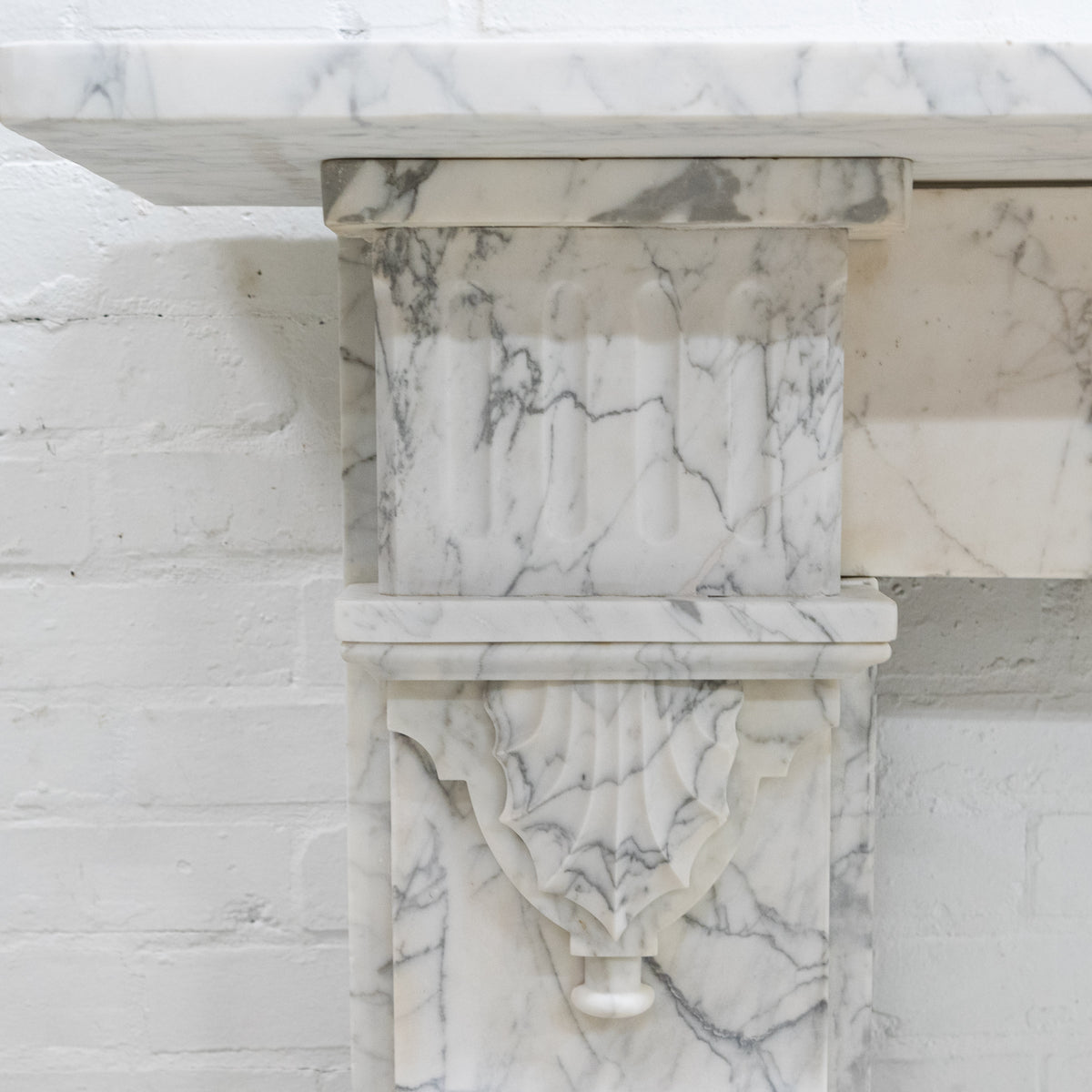 Impressive Antique Late Victorian Marble Chimneypiece | The Architectural Forum